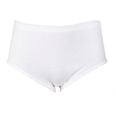 Ondergoed Belinda 2-pak Taille slips - 100% katoen - taille slips - Katoenen ondergoed dames - onderbroeken - 40 - Wit | Dames slip - Onderbroek -