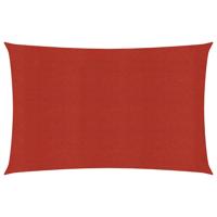 Zonnezeil 160 g/m 2,5x5 m HDPE rood - thumbnail