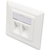 Digitus DN-93801-1 Keystone houder 2-voudig Wit - thumbnail