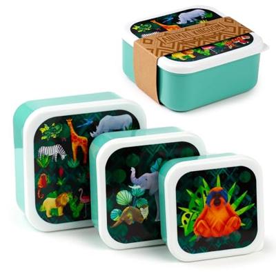 Set 3 Lunch Box M/L/XL - Dierenrijk