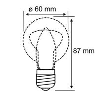 Paulmann 28989 LED-lamp Energielabel E (A - G) E27 Globe (mini) 7 W Warmwit (Ø x h) 60 mm x 87 mm 1 stuk(s) - thumbnail