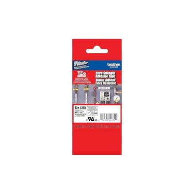 Brother TZe tape voor P-Touch 24 mm, zwart op wit, extra klevend