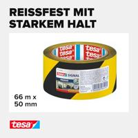 tesa PREMIUM 58130-00000-01 Markeringstape tesa Signal Geel, Zwart (l x b) 66 m x 50 mm 1 stuk(s) - thumbnail