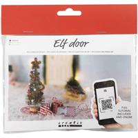 Creativ Company Mini hobbyset kabouterdeur, kerstboom, 1 doos - thumbnail