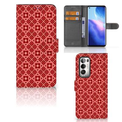 OPPO Find X3 Neo 5G | Telefoon Hoesje | Batik Rood OPPO Find X3 Neo 5G | Telefoon Hoesje | Batik Rood