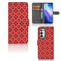 OPPO Find X3 Neo 5G | Telefoon Hoesje | Batik Rood - thumbnail