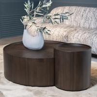 Eleonora Salontafel 'Max' Walnoot, Set van 2 stuks - thumbnail