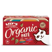 Lily's Kitchen Organic Patés multipack kattenvoer nat 8x85g - thumbnail