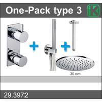 Xellanz One-Pack Inbouwthermostaatset - Type 3 CHR - 30cm - thumbnail