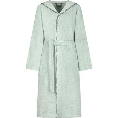 Cawö Cawo Home Dames Badjas met Capuchon 6219 eukalyptus XL