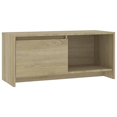Tv-meubel 90x35x40 cm bewerkt hout sonoma eikenkleurig