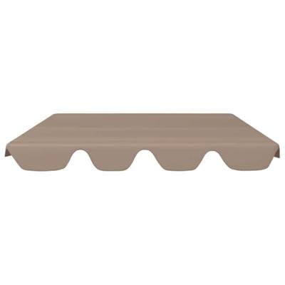 Vervangingsluifel voor schommelbank 150/130x105/70 cm taupe