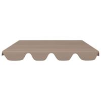 Vervangingsluifel voor schommelbank 150/130x105/70 cm taupe - thumbnail