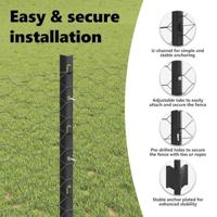 VidaXL Hek met paal grijs 1 x 25 m staal - thumbnail