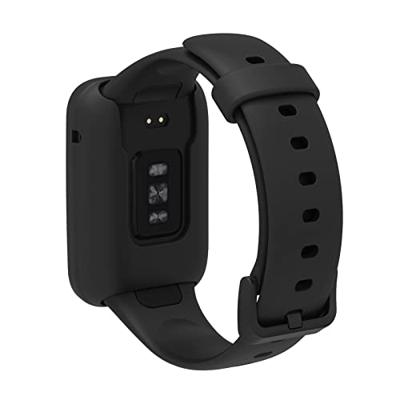 Siliconen sportbandje met case - Zwart - Xiaomi Smart band 7 Pro Siliconen sportbandje met case - Zwart - Xiaomi Smart band 7 Pro