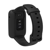 Siliconen sportbandje met case - Zwart - Xiaomi Smart band 7 Pro - thumbnail