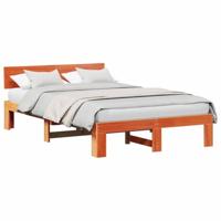Bedframe Wasbruin 140 x 190 cm Massief grenenhout - thumbnail