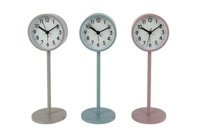 Klok Rikki L roze/groen/beige 3 assorti metaal