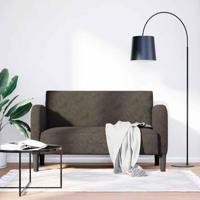 Loveseat bank 110 cm kunstleer donkergrijs - thumbnail