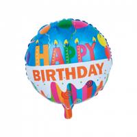 Folieballon Happy Birthday Taart (46cm) - thumbnail