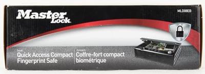 Masterlock Compacte Kluis, biometrisch, digitaal - MLD08EB MLD08EB