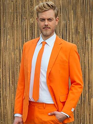 Oranje Herenkostuum 3-delig