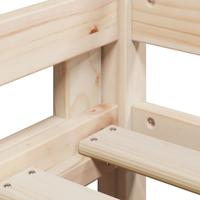 Stapelbedframe zonder matras massief grenenhout 90x200 cm - thumbnail