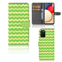 Samsung Galaxy A03s | Telefoon Hoesje | Waves Green - thumbnail