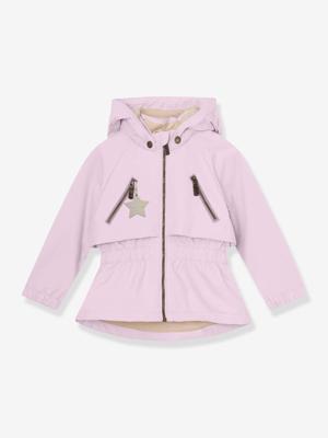 Waterdichte meisjesjas voor het tussenseizoen met fleecevoering MATALGEA MINI A TURE lila (poederkleur)