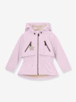 Waterdichte meisjesjas voor het tussenseizoen met fleecevoering MATALGEA MINI A TURE lila (poederkleur) - thumbnail