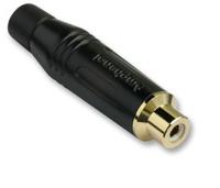 Amphenol ACJR-BLK RCA Connector | Female | Zwart - thumbnail