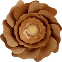 Creativ Company Papieren bloemen, d 15+25 cm, naturel, 2 stuk/ 1 doos - thumbnail