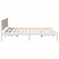 Bedframe Wit 140 x 200 cm Massief grenenhout - thumbnail