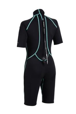 Atlantis 2Mm Adventure Shorty Wetsuit Dames Black/Turquoise 12