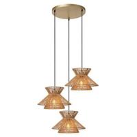 Lucide TASMAN - Hanglamp - 3xE27 - Naturel - thumbnail