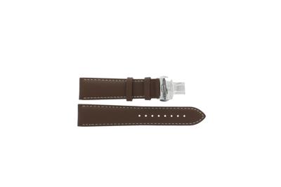 Horlogeband Tissot T1274071604100 / T600044597 Leder Bruin 21mm