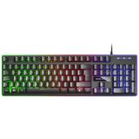 Toetsenbord met Gaming Muis Mars Gaming MCPXBES Zwart Qwerty Spaans - thumbnail