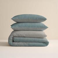 Sleeptime Gradia Beige/Blauw 140 x 200/220 cm - thumbnail