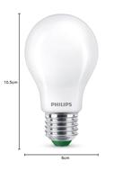 Philips Ultra Efficient LED Lamp Mat 60W E27 Wit Licht 2 Stuks - thumbnail