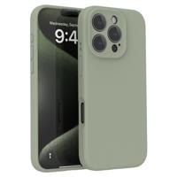 Lunso iPhone 16 Pro hoesje - Flexibel siliconen Backcover - Basil Groen - thumbnail