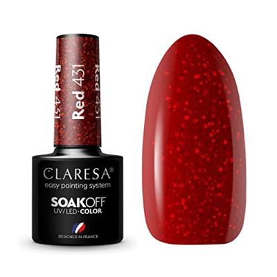 Claresa uv/led gellak 5ml red 431 warm feelings