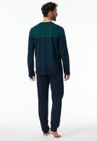 Schiesser Schiesser Pyjama Long petrol 181925 56/XXL - thumbnail