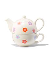 HEMA Theepot Met Kopje Bloem - thumbnail