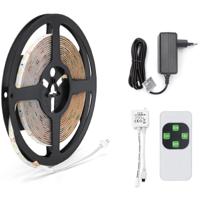 LED Strip Set 5m Warm Wit 3000K Dimbaar Waterdicht IP65 12V - thumbnail