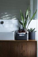 Curver Opbergmand Jute-Look 5L Donkergrijs - thumbnail