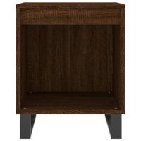 Nachtkastjes 2 st 40x35x50 cm bewerkt hout bruin eikenkleur - thumbnail