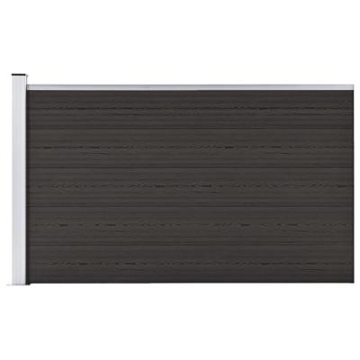 Schuttingpaneel 175x105 cm HKC zwart
