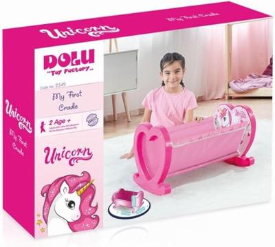 Dolu Eenhoorn Poppenwiegje Roze