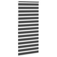 Zebra rolgordijn 95x230 cm stofbreedte 90,9 cm zwart - thumbnail