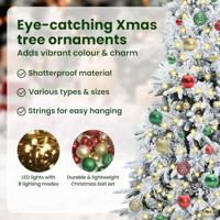 VidaXL Kunstmatige inklapbare kerstboom wit 150 cm pe en pvc - thumbnail